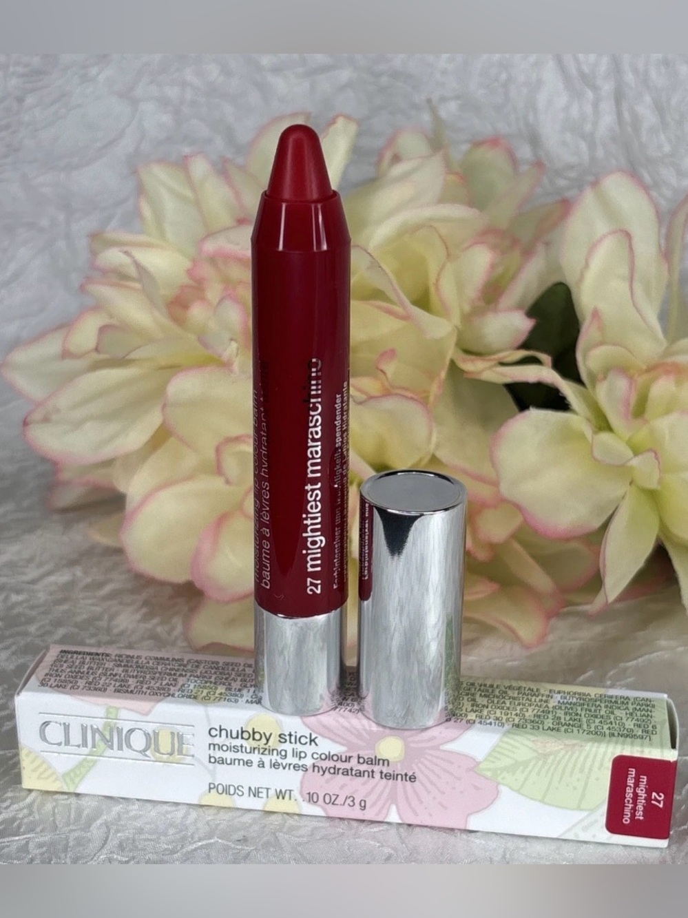 CLINIQUE Chubby Stick Moisturizing Lip Colour Balm 27 MIGHTIEST MARASCHINO